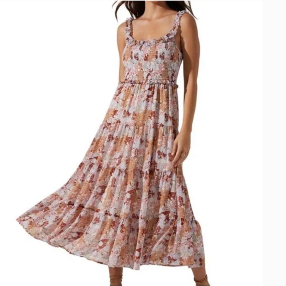 Anthropologie ASTR Multicolor Floral Maxi Dress M